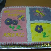 Baby Quilt At least that is what I had in mind, it looked better in my head then the real outcome