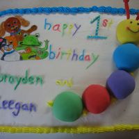 Baby Einstein I made this cake for a friends sister who had twin boys. The inspiration came from the fellow cake decorators on this site. Thanks for the...