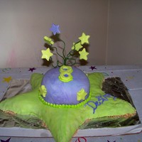 Birthday Cake star is rice krispies and cake is strawberry it was for my daughter she loved it!