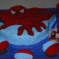 Spiderman Cake From Special Pan I made this cake for my son's 3rd birthday. He is a spiderman fan and was very much impressed by the cake (so were my guests!!!!) It...