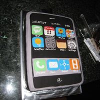 Iphone Cake My first experiment with fondant! it took much more time than I thought...