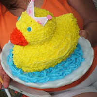 Duck Birthday Cake I MADE THIS CAKE FOR MY YOUNGEST DAUGHTER'S 1ST BIRTHDAY