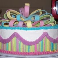 Practice This was one of two cakes used in celebration that were practice for the main cake for my niece's 3rd birthday.