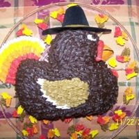 Thanksgiving Turkey Very quick cake I made for family dinner. The feathers were made using a leaf tip. Yes, I used the Wilton 3D ducky pan, but the batter did...