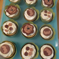 Lion Cupcakes lion cupcakes made for a lil boy's 3rd birthday. Asked for lions, came up with this :). Vanilla cupcakes w/ vanilla IMBC. TFL