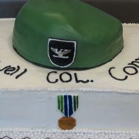 Colonels Farewell Cake I made this for the commander of 5th groups farewell party. Everything is edible aside from the Col. rank.