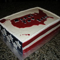 Bar Mitzvah The boy this cake was made for has a goal of traveling to all 50 states by the time he is 30 years old. Map is made out of fondant.