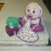 Sitting Baby With Blanket And Blocks. Using the stand up bear pan, I cut off the ears and modified the bottom area. I carved the face a bit different and covered with...