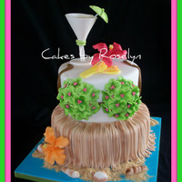 Hawaiian Bridal Shower cake for a bridle shower with a hawaiian theme the couple are going to Hawaii for their honeymoon so the bride decided to have a hawaiian...