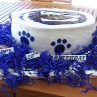 Penn State This is Penn State cake, Lion and Paws are made of fondant, paw s are on side of cake