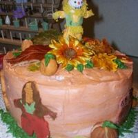 Thanksgiving Cake Scarecrow, Thanksgiving, turkey