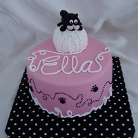 Cat On Yarn Ball This was one of two cat themed cakes for a baby shower. I got lots of inspiration for this one by all the great cat on yarn ball cakes here...