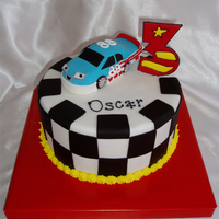 Tin Top This is Tin Top, a character from the UK tv show Roary the racing car. For a little boy's birthday. Car is MMF, the 3 is made out of...