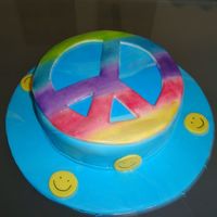 Peace Sign Cake 