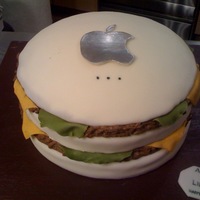 Big Mac Cake Big Mac cake for iMac enthusiast. Idea is not my own, found a picture of this on the internet and thought it was a great idea.
