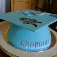 Graduation Cap fondant and gumpaste cake