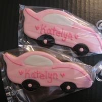 Pink Race Cars Pink race cars for a baby shower. NFSC with Antonia74's royal icing.