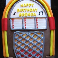 Jukebox Cake Jukebox cake for a 50th birthday party.