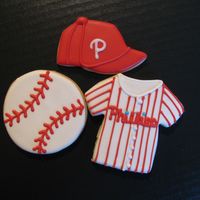 Philadelphia Phillies Cookies NFSC w/ Antonia74's royal icing