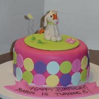 Marin's 5Th Birthday Cake This cake was designed by the birthday girl. Isn't she creative?