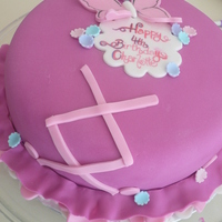 Ballerina ballerina "tutu" 8" vanilla with fondant decorations handpainted birthday plaque