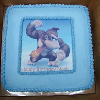 Donkey Kong Buttercream w/edible image
