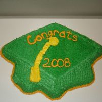 Mosley High School Graduation 2008 Chocolate cake with buttercream frosting with mint flavoring.