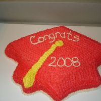 Bay High School Graduation 2008 Chocolate cake with buttercream frosting.