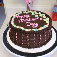 Mother's Day '09 Mother's Day cake for a cookout in honor of the mommy's in the neighborhood. The colors are the favorites from each mommy. The...