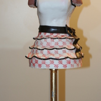 Black White And Red Dress Cake This cake was done for the Savor Event in Philadelphia put on by Main Line Magazine and Bucks County Magazine.