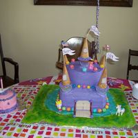 Castle Cake This is the cake I made for my daughter's 1st Birthday. It's all edible, and the little cake is an all natural, sweetened with...