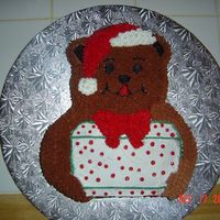Christmas Bear I made this cake for my son's preschool class Christmas party. The kids loved it.
