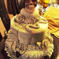Scary Skull Cake Halloween Cake