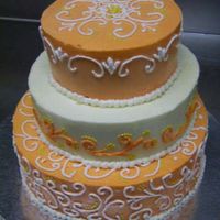 Diwali Celebration Cake My first stacked cake ever! All buttercream frosting.