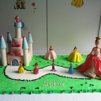 Castle Cake,princess Cake I made this cake for one of my grandaughters.She wanted a castle cake with princess.MM fondant and chocolate mud cake