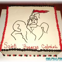 Cabrini Cake This was a cake I did for a Pre-K potluck. The picture is the school logo. Thanks for looking.