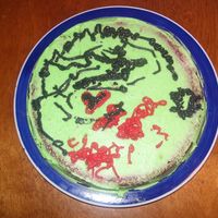 Michelle's First Cake. Just so ya know.....she's 3