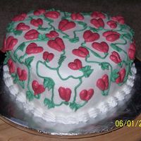 Heart Benifit Cake This is one of my cakes made for a benifit that was used for a cake walk. I just threw this one together last minute. I was running out of...