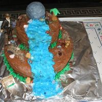 Indiana Jones Cake I made this cake for my husband. He wanted Indiana Jones so this is what I came up with. Indiana is a figurine, most everything else is BC...