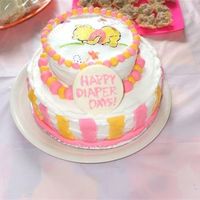 Winnie The Pooh I made this cake for my sister in laws baby shower. Its BC with MMF accents. The Winnie the Pooh is done on rice paper with edible markers....