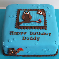 Owl Birthday Cake 