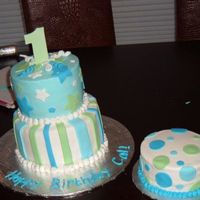 Polka Dot Stars And Stripes This was for a little boy who was turning 1.