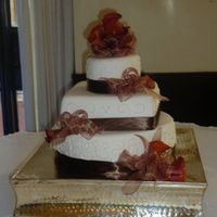 First Wedding Cake Ever This was my first wedding cake ever....im glad its over with!