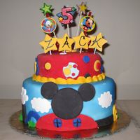 Mickey Mouse Clubhouse Cake For my sons 5th birthday!