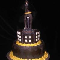 Batman Batman cake I did for a friends son who turned 5. Chocolate WASC w/ butter cream and modeling chocolate accents. Batman was moulded from...