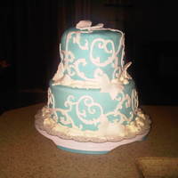 Cricut Cake For Fun I did this cake just for fun when i got my Cricut Cake. I had left over fondant and so decided to put that on and then do some designs with...