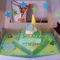 Camera_312.jpg I made this cake for a girl i work w. all decorations are gumpaste