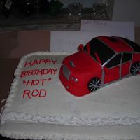 Bentley Bday Cake This was made w/RKT and covered in red fondant.This was my first car.