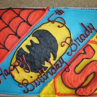 Super Hero I had a friend that saw Jenncowin's cake on here and she asked if I could make one for her son.