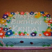 Spring Birthday Cake 